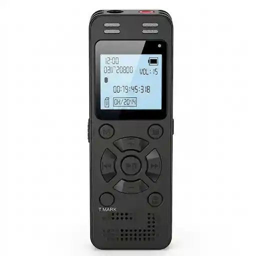 EVIDA V618 128GB Digital Voice Recorder for Lectures Meetings – front view